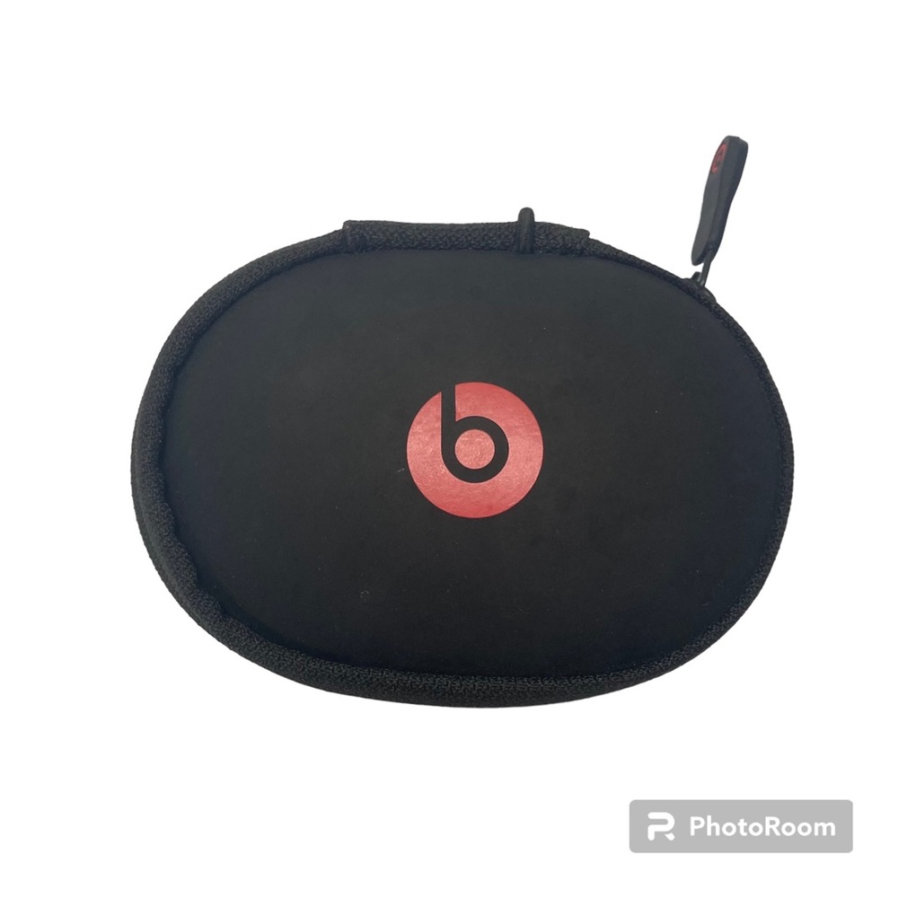 Beats Headphones Protective Zipper Hard Case Only Black Red